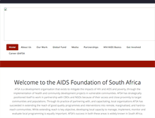 Tablet Screenshot of aids.org.za